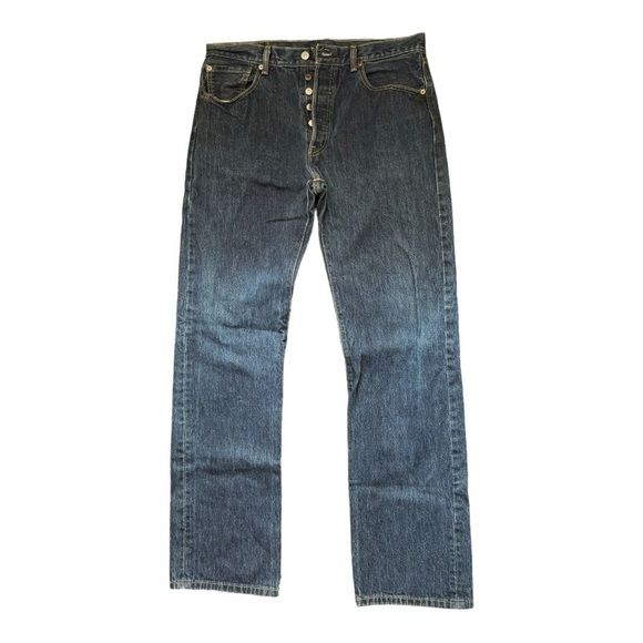 Levi's Other - LEVI’s 501 men’s button fly straight leg medium wash jeans 34 X 34